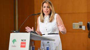 Susana Díaz, en el coloquio organizado por «Diario Sur» y Unicaja Banco en Málaga