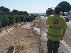 El vehículo accidentado ha quedado en la mediana, por lo que no se ha tenido que cortar el tráfico