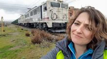 La utrerana Ángela Nicolás comenzó su trayectoria profesional conduciendo trenes de mercancías