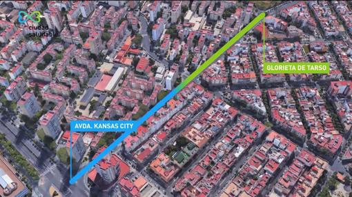 Zona en la que se llevará a cabo las actuaciones