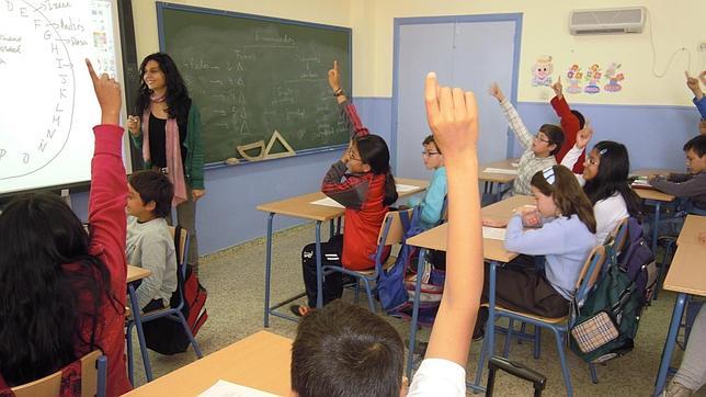 Una clase de un centro escolar andaluz