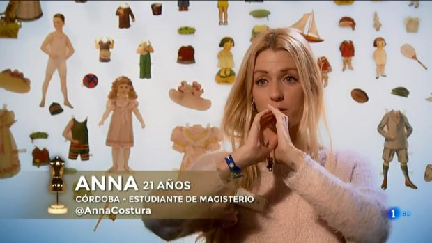 Anna, la cordobesa de «Maestros de la Costura»