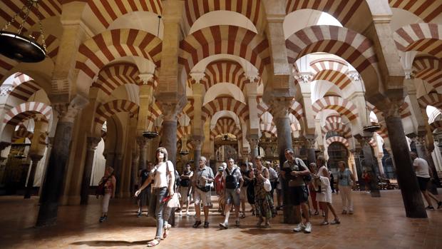 Llamativa imagen de la parte musulmana del monumento cordobés