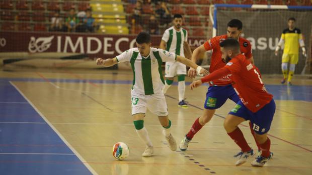 Keko, durante el último partido ante el Mengívar
