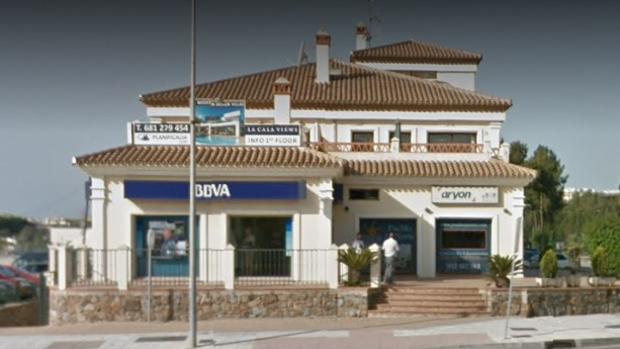 Imagen de la sucursal bancaria donde se han producido los hechos
