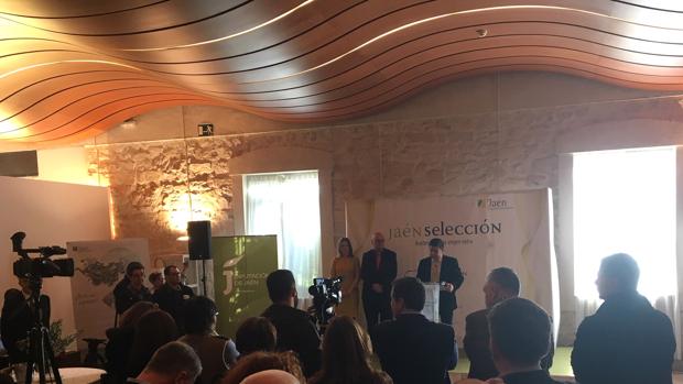 El presidente de la Diputación, Francisco Reyes, en el acto de Jaén Selección