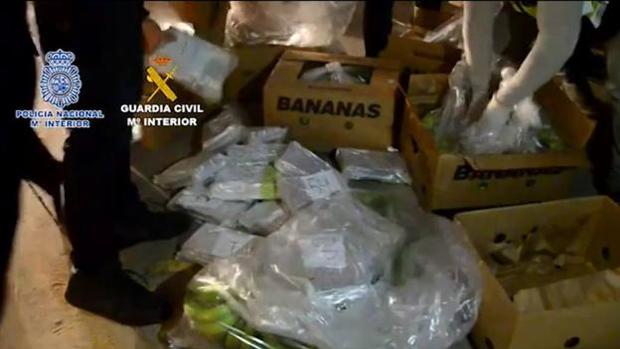 Imagen de la operación de los 6.000 kilos de cocaína en Málaga capital