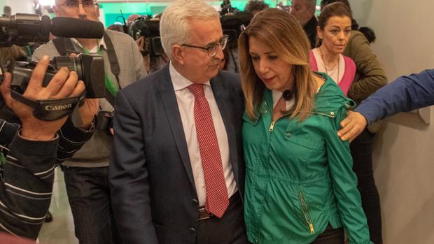 La expresidenta de la Junta en la noche electoral el 2D