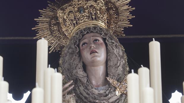 Nuestra Señora del Mayor Dolor, titular de la cofradía del Calvario de Córdoba, el Miércoles Santo