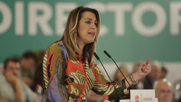 La secretaria general del PSOE andaluz, Susana Díaz