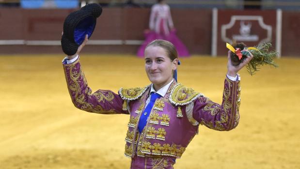 La novillera cordobesa Rocío Romero, en Vistalegre (Madrid)