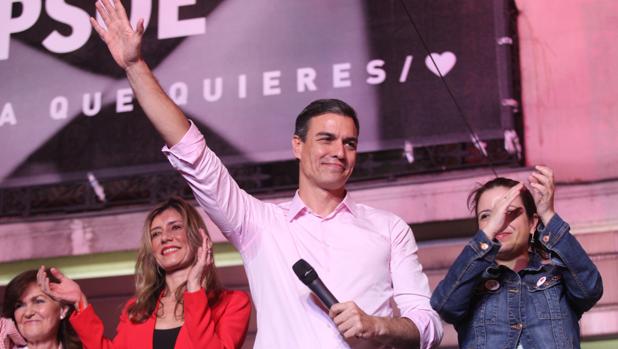 Pedro Sánchez tras conocer los resultados de las elecciones generales