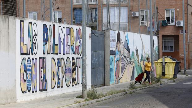 Una calle del barrio de las Palmeras