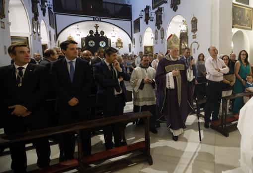 El cardenal Carlos Amigo, al comienzo de la celebración