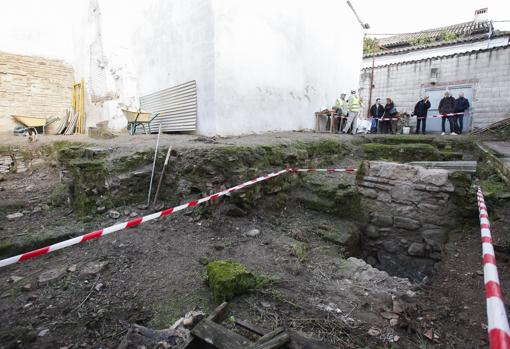 Excavación en el solar contiguo a la Sinagoga de Córdoba