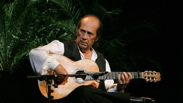 Paco de Lucía, en su última actuación en Córdoba, en el Festival de la Guitarra de 2010