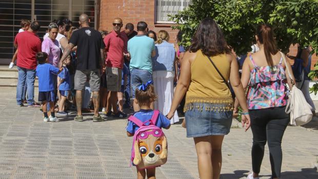 Inicio del pasado curso escolar en el colegio Arboleda de Sevilla