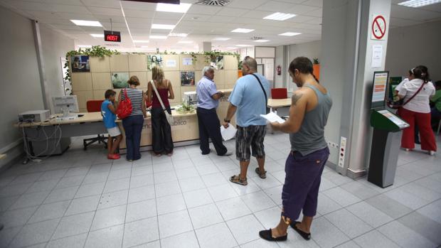 Interior de una oficina del SAE en Córdoba