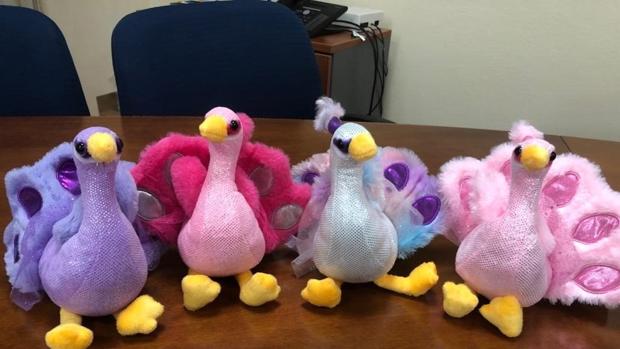 peluches de aves