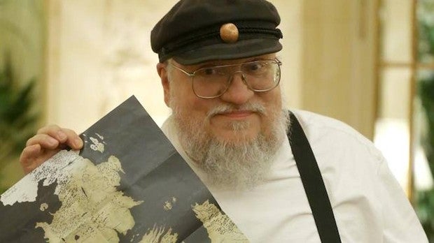 George R. R. Martin muestra un mapa de los Siete Reinos