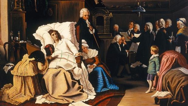 «Mozarts letzte Tage (Últimos días de Mozart)», de Hermann von Kaulbach (1873)