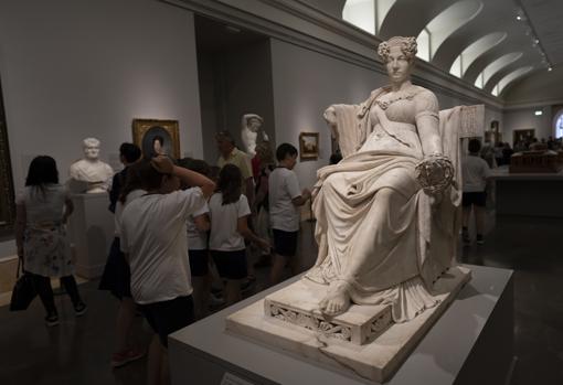 Una de las esculturas del Prado