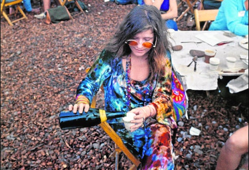 Janis Joplin, en el festival de Woodstock, en 1969
