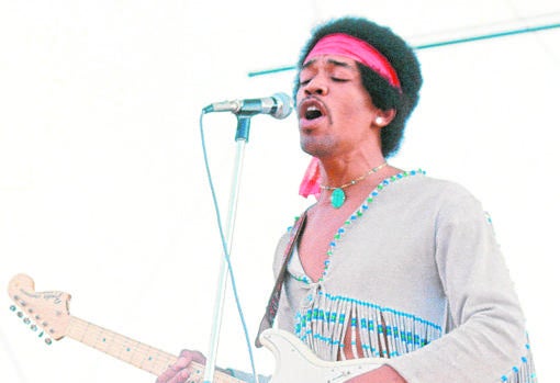 Jimi Hendrix fue uno de los protagonistas del festival en 1969