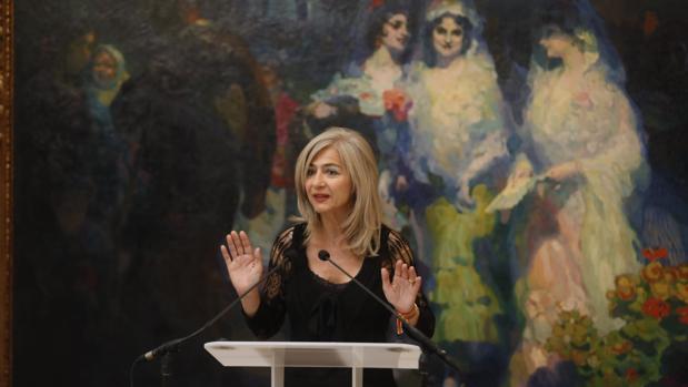 La consejera Patricia del Pozo este miércoles en el Museo de Bellas Artes