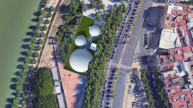 El Odeon Imperdible, que se alzará en tres cúpulas geodésicas, se instalará en una parcela en Torneo