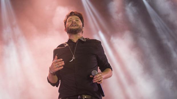 Manuel Carrasco, en su concierto gratuito del pasado diciembre en Sevilla