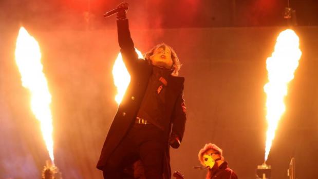 El grupo estadounidense de metal alternativo, Slipknot, durante su actuación este sábado en la tercera jornada del Download Festival 2019 que se celebra en los exteriores de la Caja Mágica de Madrid
