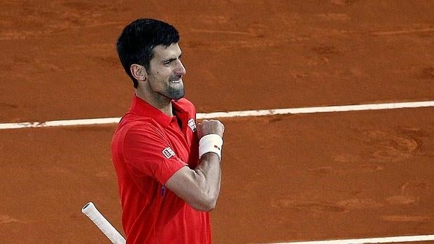 Novak Djokovic, durante el Mutua Madrid Open