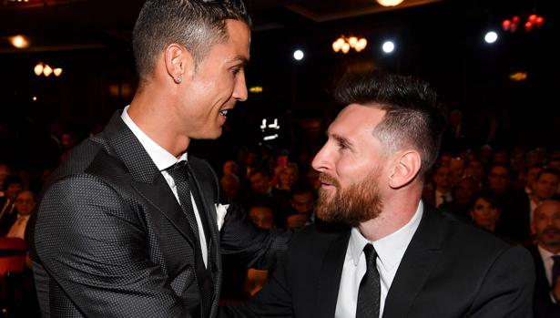 Ronaldo y Messi, en la gala The Best del pasado año