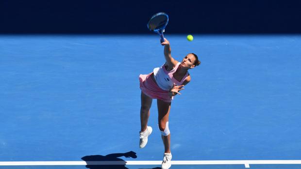 Karolina Pliskova durante el partido