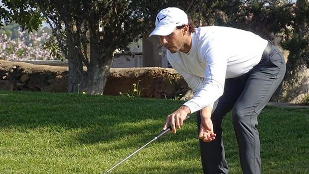 Nadal, durante el campeonato de Baleares