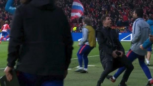 El gesto por el que Simeone ha sido multado por la UEFA