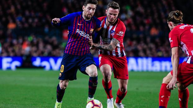 Leo Messi, el sábado durante el partido contra el Atlético de Madrid