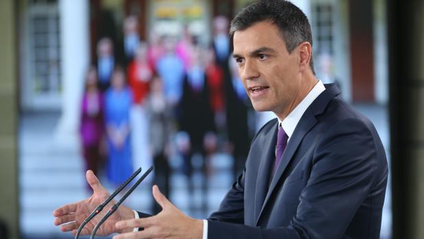 Pedro Sánchez, presidente del Gobierno, en el último Consejo de Ministros antes de las vacaciones