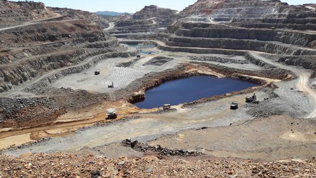 Mina de Riotinto, que explota la multinacional Atalaya Mining