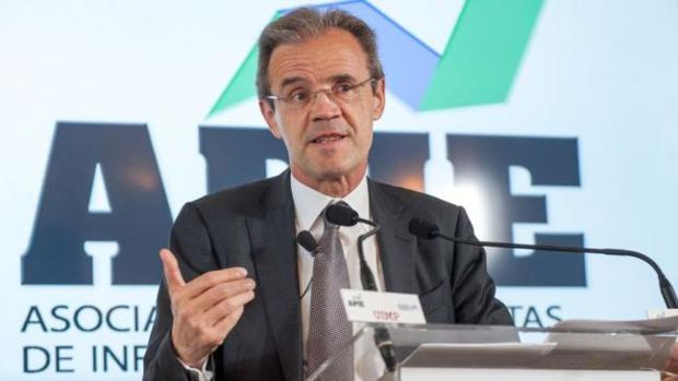 El presidente de Caixabank, Jordi Gual, en Santander