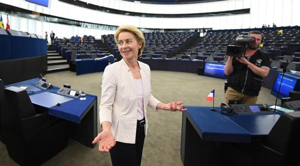 La presidenta de la Comisión Europea, Ursula von der Leyen