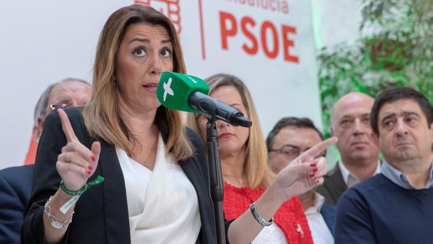 La presidenta de la Junta en funciones, Susana Díaz