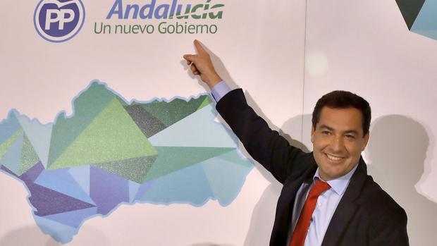 Juanma Moreno en el comité ejecutivo del PP-A tras las elecciones