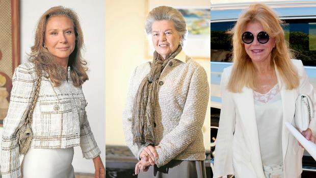 Alicia Koplowitz, Ana de Francia y Carmen Thyssen