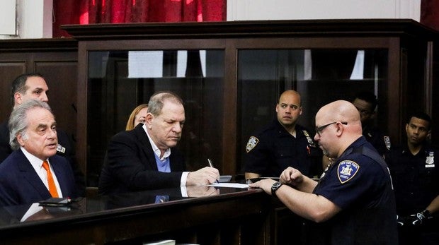 Weinstein en la comisaría de Nueva York