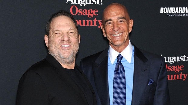 Tom Barrack y Harvey Weinstein en 2013