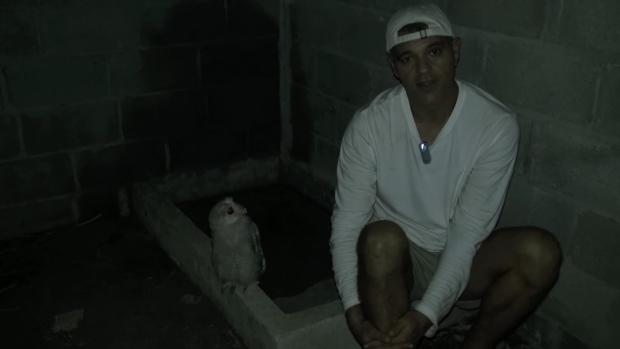 Frank Cuesta, durante el video que subió a las redes sociales