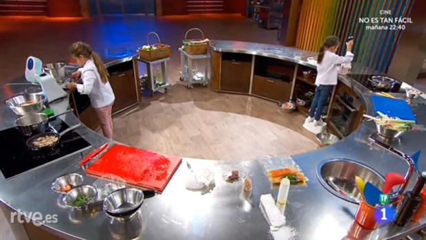 Un momento del duelo final en MasterChef Junior