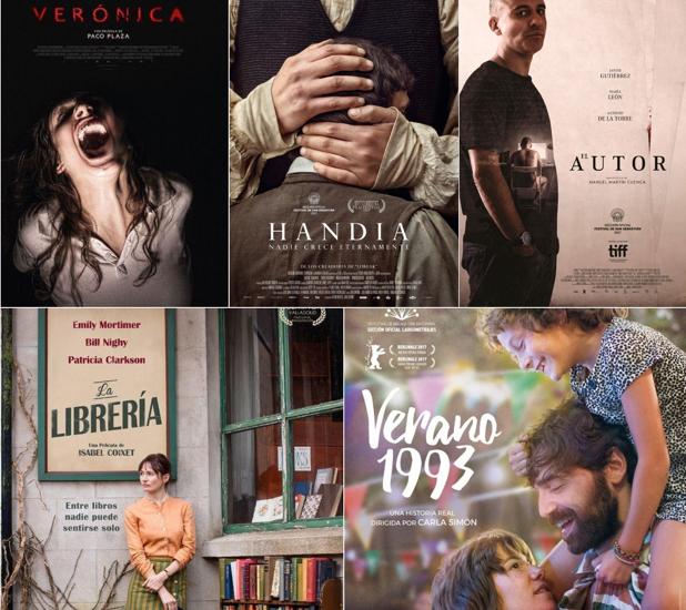 «Verano 1993», «La librería», «Handia», «El autor» y «Verónica» se disputarán el Goya a Mejor Película